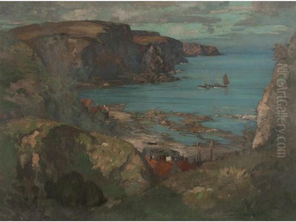 Burnmouth Oil Painting by James Whitelaw Hamilton