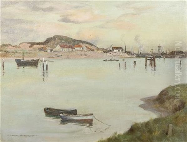 Amble, Northumberland Oil Painting by James Whitelaw Hamilton