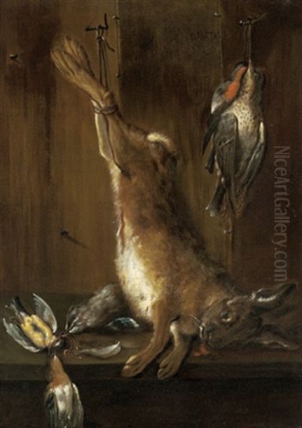 Jagdstillleben Oil Painting by Johann Georg de Hamilton