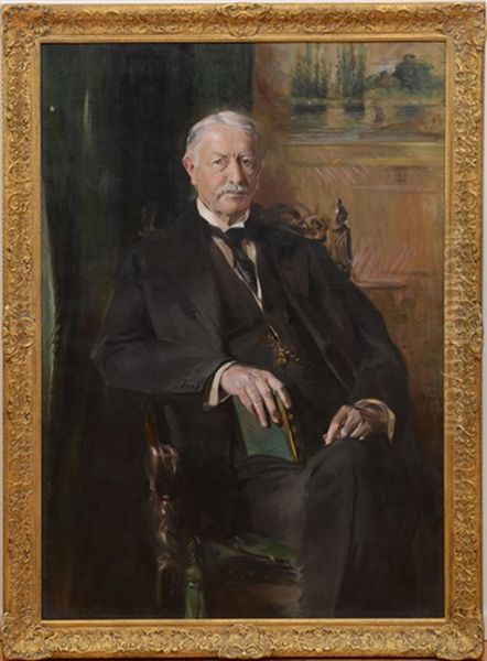 Portrait Of Charles Carroll Glover Oil Painting by John McClure Hamilton