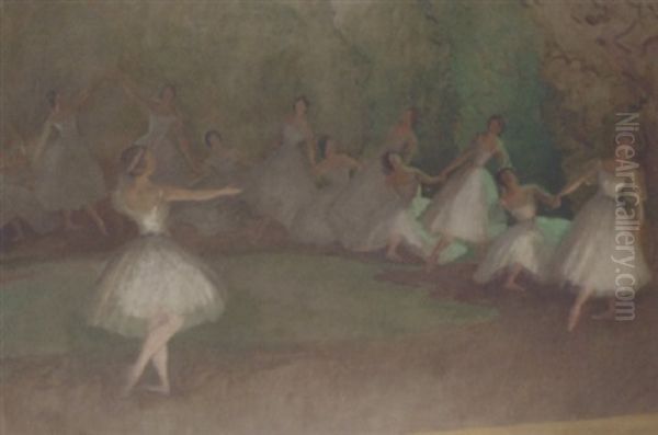 Les Sylphides Oil Painting by Vereker Monteith Hamilton