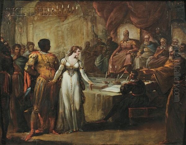 Act 1, Scene Iii From Othello Oil Painting by William Hamilton