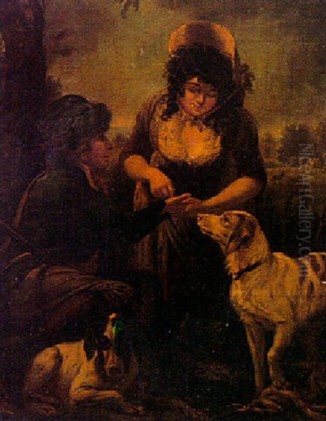 The Fortune Teller Oil Painting by William Hamilton