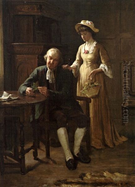 L'herboriste Oil Painting by James Hamilton