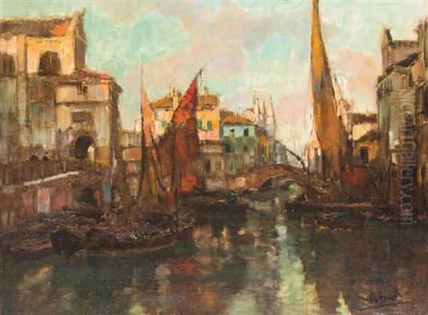 Chioggia Hafen by Otto Hammel