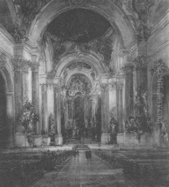 In Der Abteikirche Ottobeuren by Otto Hammel