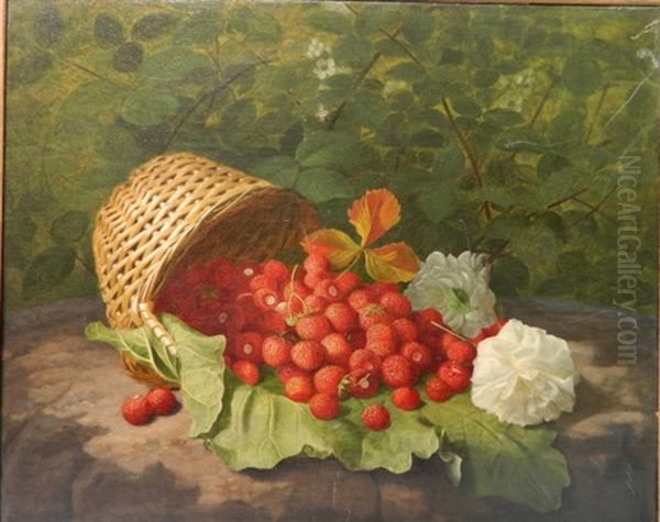 Fraises Du Bois Oil Painting by William Hammer