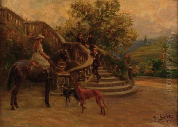 Nel Parco Oil Painting by Carlo Balestrini