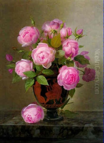 Roman Roses Oil Painting by William Hammer