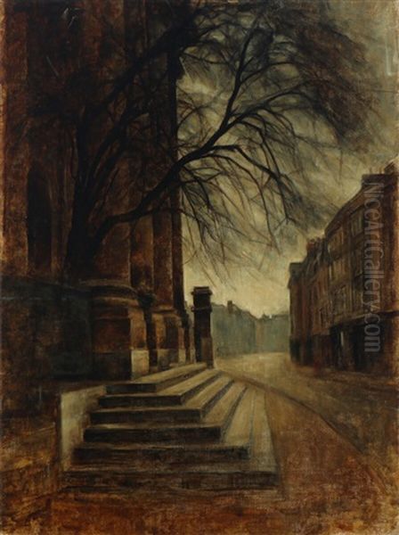 The Clarendon Building Oil Painting by Svend Hammershoi