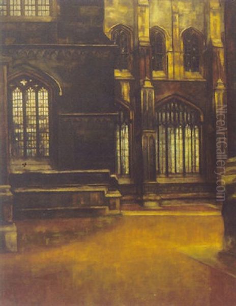 Divinity School Og Bodleyan, Oxford by Svend Hammershoi