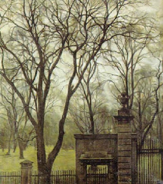 Fra Kongens Have by Svend Hammershoi