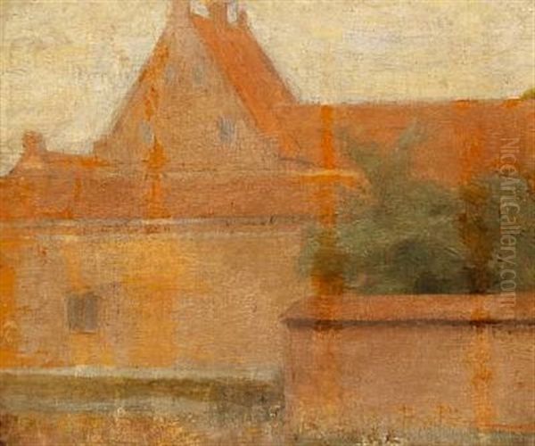 Fra Det Gamle Frederiksborg (study) Oil Painting by Vilhelm Hammershoi