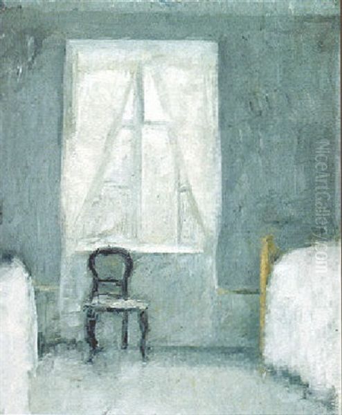 The Bedroom Window Oil Painting by Vilhelm Hammershoi