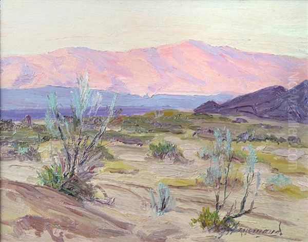 Sunset Glow, Palm Springs Oil Painting by Arthur J. Hammond