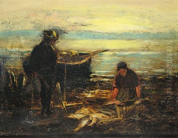 A Good Catch Oil Painting by John A. Hammond