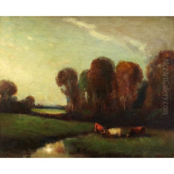 Autumn Oil Painting by John A. Hammond