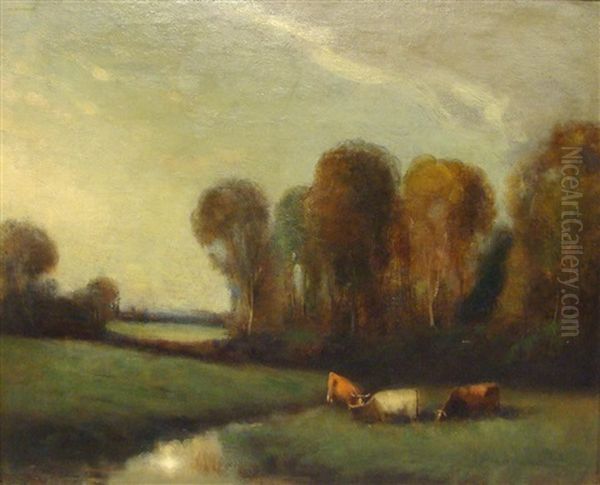 Autumn Oil Painting by John A. Hammond