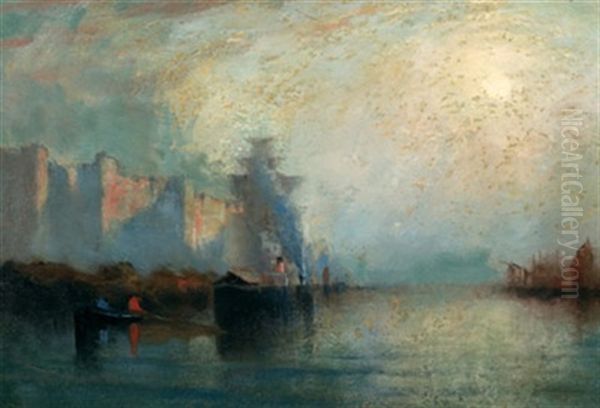 Boats In The Harbour by John A. Hammond