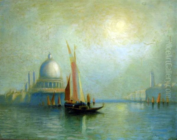 St. Salute, Venice Oil Painting by John A. Hammond