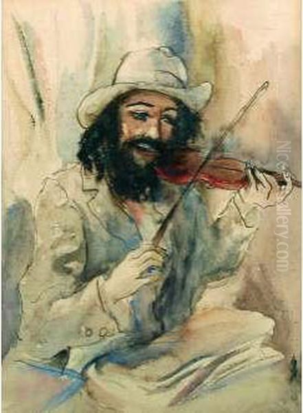 Le Violoniste Oil Painting by Jacob, Jacques Balgley