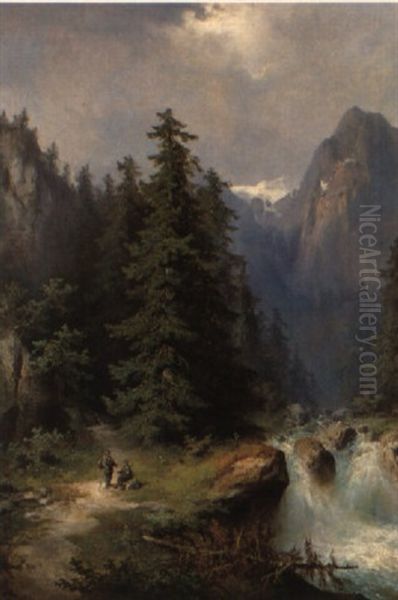 Im Pustertal Oil Painting by Guido Hampe