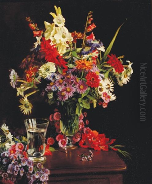 Still Life Oil Painting by Carl Hampel