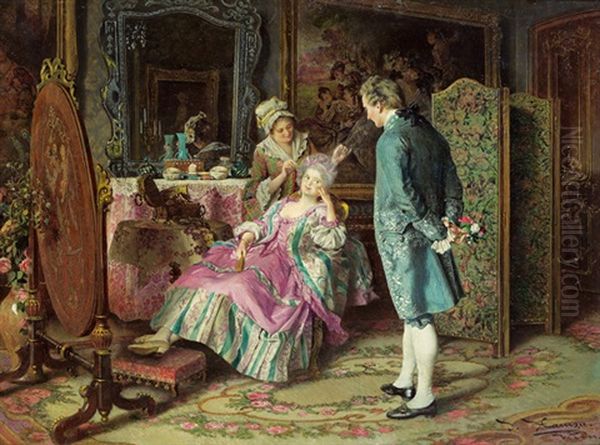 Der Kavalier Oil Painting by Johann Hamza