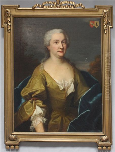 Portrait Der Anna Rosina Lerber-dachselhofer Oil Painting by Emmanuel Jakob Handmann