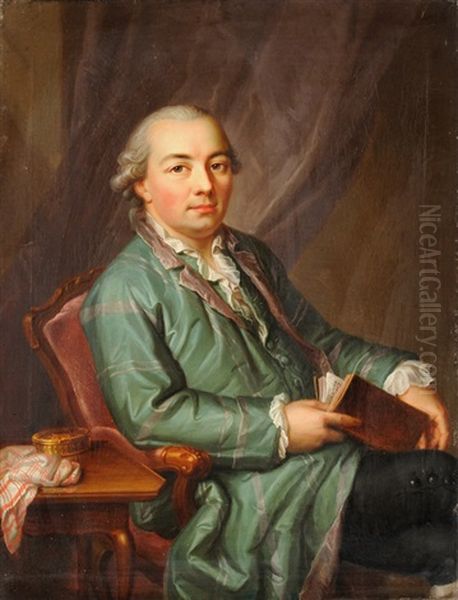 Portrait Des Salzkassenverwalters Johannes Jenner Oil Painting by Emmanuel Jakob Handmann