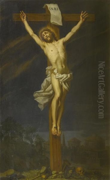 Christus Am Kreuz Oil Painting by Emmanuel Jakob Handmann