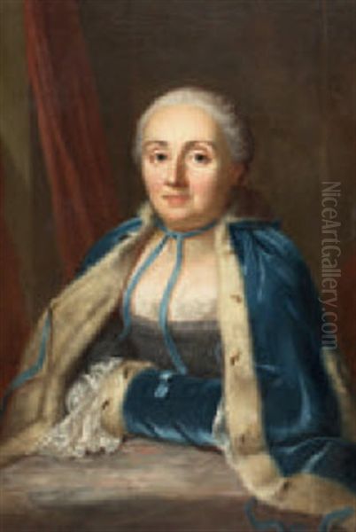 Bildnis Der Anna Elisabeth Von Graffenried Oil Painting by Emmanuel Jakob Handmann