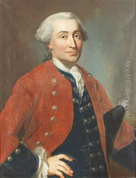 Portrat Eines Edelmannes Oil Painting by Emmanuel Jakob Handmann