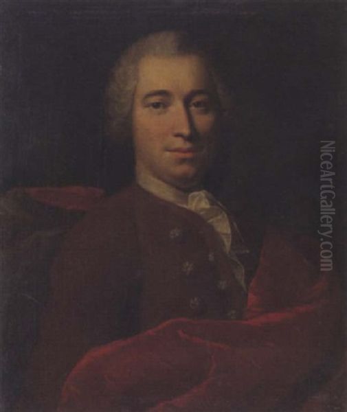 Portrat Eines Vornehmen Herrn Oil Painting by Emmanuel Jakob Handmann