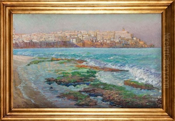 Jaffa - Port Oil Painting by Maks (Max) Haneman