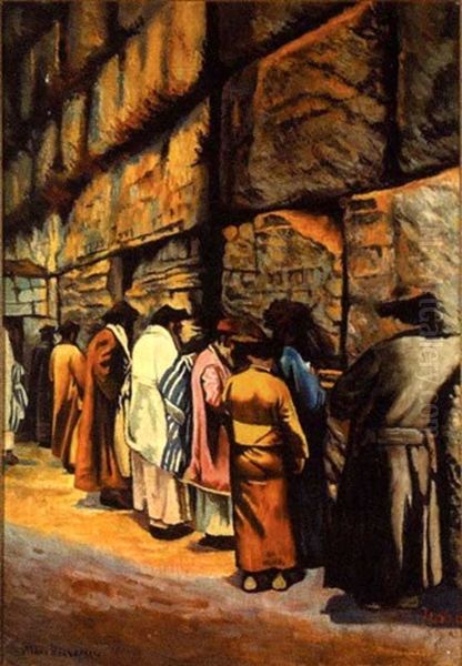 The Wailing Wall Oil Painting by Maks (Max) Haneman