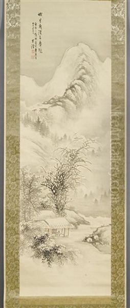 Winterlandschaft Oil Painting by Mori Hanitsu