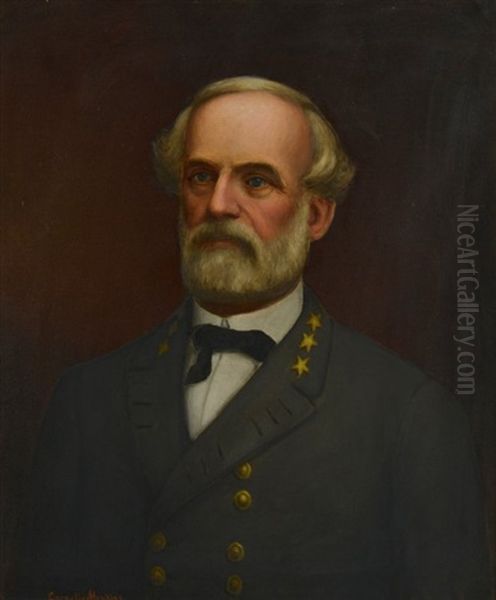 General Robert E. Lee Oil Painting by Cornelius H. Hankins