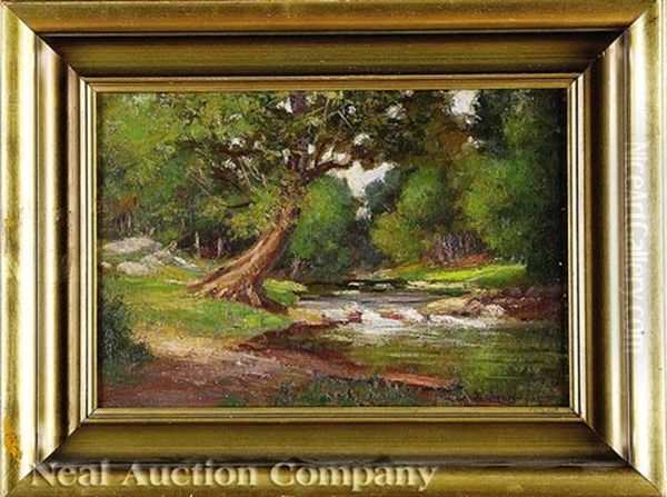 Cumberland Plateau, Tennessee Oil Painting by Cornelius H. Hankins