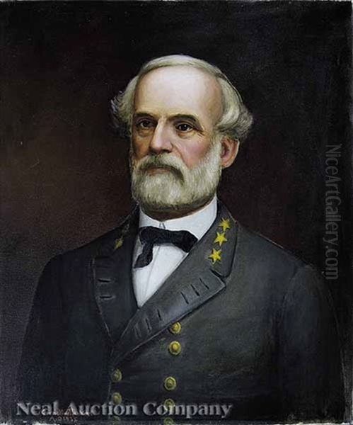 Portrait Of General Robert E. Lee Oil Painting by Cornelius H. Hankins