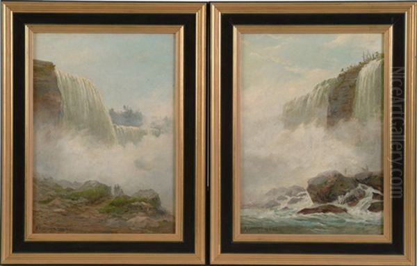 Niagara Falls Scenes (2 Works) Oil Painting by Michael Hannaford