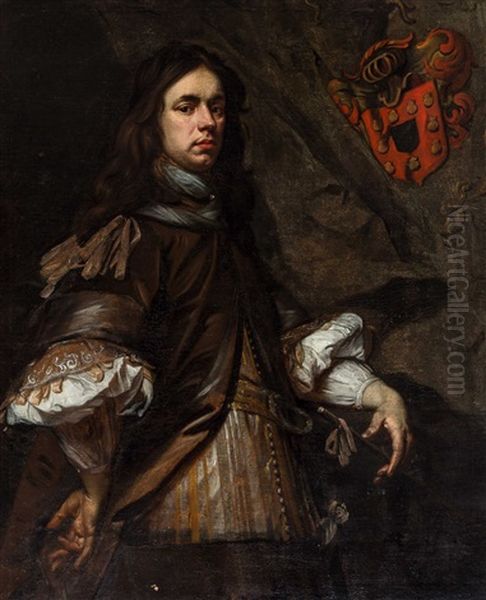 Portrait Of A Man From The Imstenraedt Family Oil Painting by Adriaen Hanneman