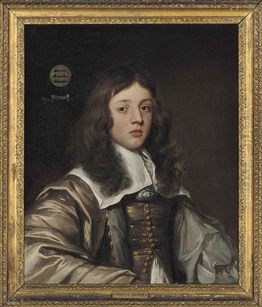 Portrait Of The Hon. Charles Bertie Of Uffington House, Lincolnshire (ca. 1640-1711), Half-length, In A Grey Doublet With Wide Lawn Collar by Adriaen Hanneman