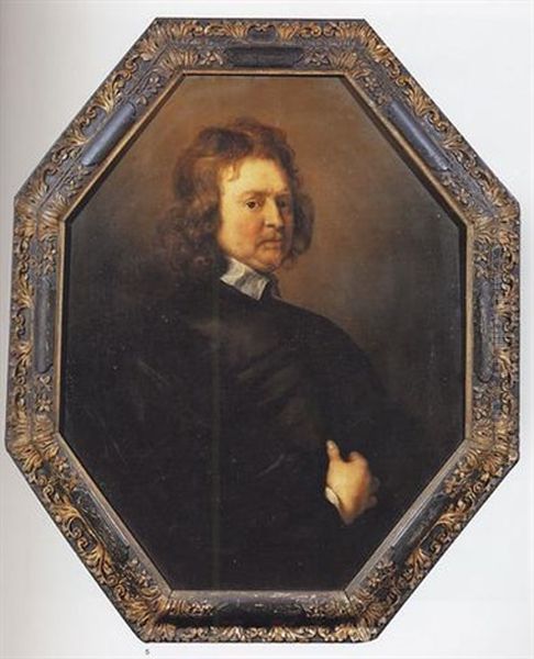 Portrait Of Edward Hyde, 1st Earl Of Clarendon Oil Painting by Adriaen Hanneman