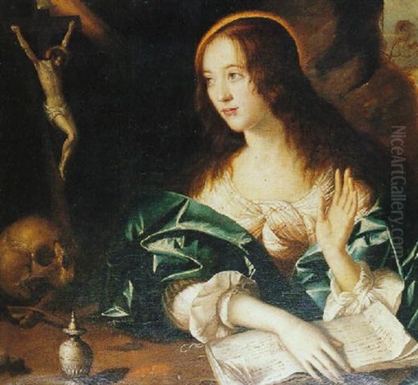 Magdalena Penitente Oil Painting by Adriaen Hanneman