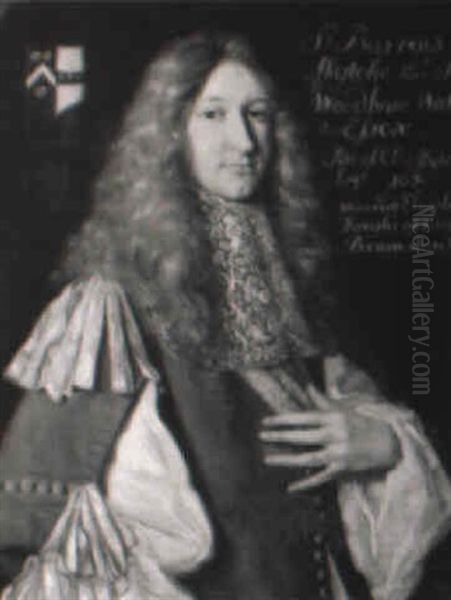 Portrait Of Sir Barrow Ffytche Of Woodham Water Place, Essex Oil Painting by Adriaen Hanneman