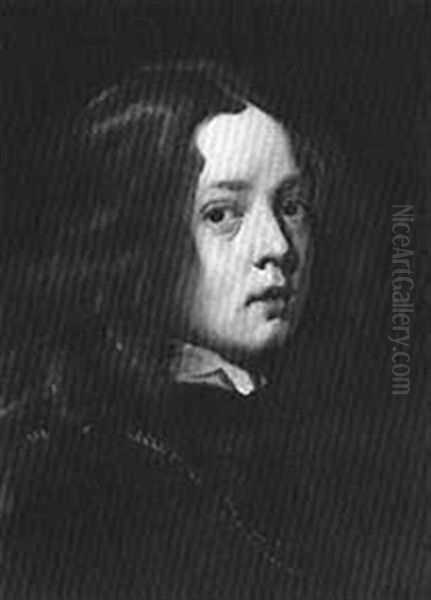 Portrait Of A Boy Oil Painting by Adriaen Hanneman