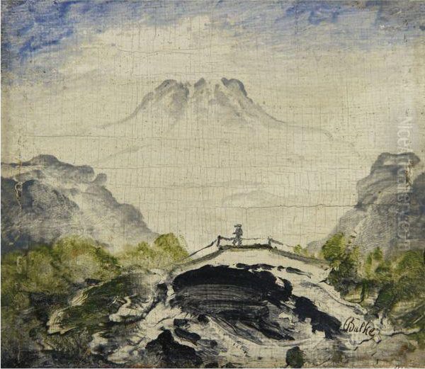 Gaustadtoppen (mount Gausta) Oil Painting by Peder Balke