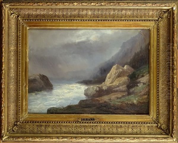 Bord De Mer Oil Painting by Josefus Gerardus Hans