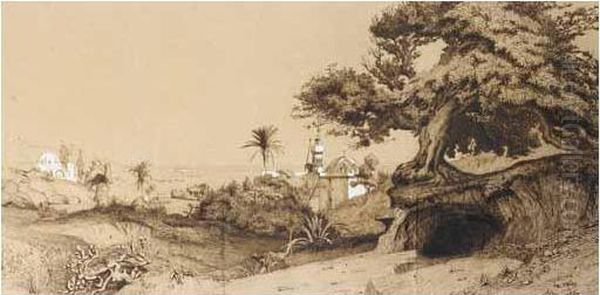 Houses By The Sea, Algiers by Theodore Charles Balke